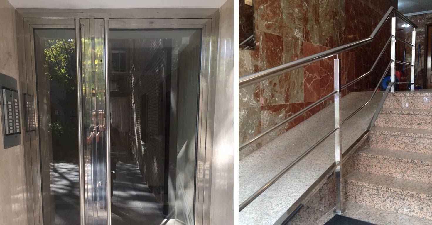 Carpintería de acero inoxidable