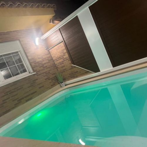 Reforma de patios con piscina Instalaciones Valuan XXI